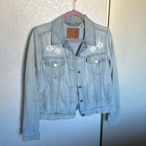 Levi Denim Embroidered Jacket